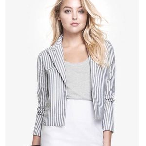 NWOT Express Seersucker Blazer 8